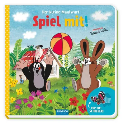 Obrázok produktu pre Trötsch Der kleine Maulwurf Spiel mit Pappenbuch mit Pop-up-Schiebern