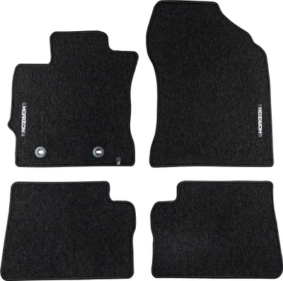 Image de Tapis de Sol de Voiture pour Toyota Auris II 2012-2018 Velours Durable Noir 4Pcs
