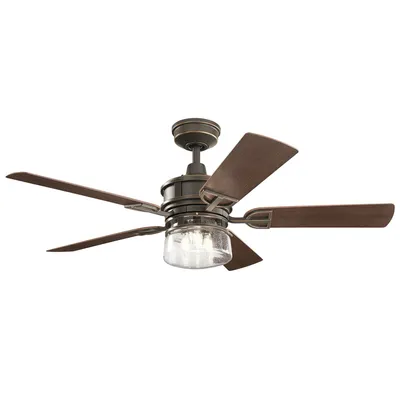 Produktbild von Deckenventilator mit Beleuchtung BRADLEY Fernbedienung LED dimmbar Wohnzimmer 5 Flügel