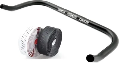 Produktbild von Schwarzer Bullhorn Fixie Singlespeed Lenker 440mm – inkl. Spezial Lenkerband