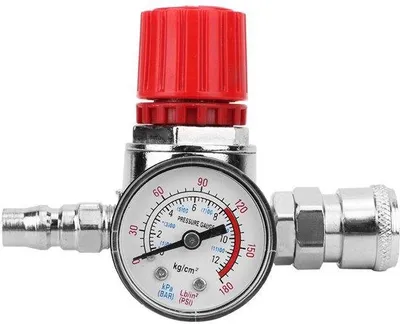 Image de Soupape de régulation de pression pneumatique 0,8 MPa - Pressostat pneumatique - Compresseur - Raccordement mâle/femelle - Corps métallique - Haute précision
