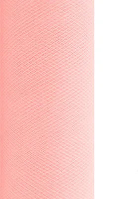 Produktbild von 9m Rolle Tüll 30cm, Farbauswahl:hellrosa 150