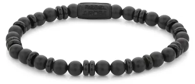 Immagine prodotto di Elegante bracciale nero in metallo da uomo