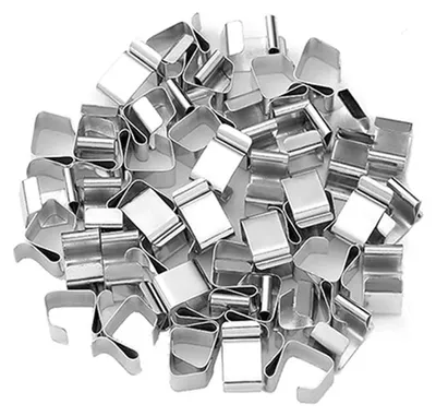 Dachrinnenhaken, Stahl, 50 Stück, 20 mm, für Lichterketten