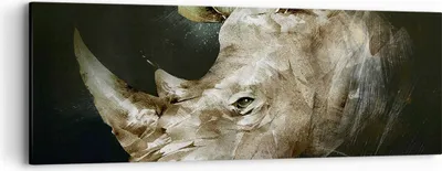 Produktbild von Bild auf Leinwand - Leinwandbild - Tier Abstraktion - 90x30cm - Wand Bild - Wanddeko - Wandbilder - Leinwanddruck - Bilder - Kunstdruck - Wanddekoration - Leinwand bilder - Wandkunst - AB90x30-3969