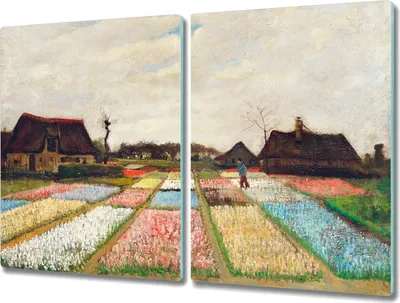 Produktbild von Coloray Herdabdeckplatte 2x40x52 cm Schneidebrett Kochplattenabdeckung Küchenbrett Hackbrett - Van Gogh Birnenfelder
