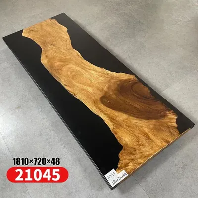 Produktbild von Tisch Epoxid Harz Esstisch Echtes Holz Massive Möbel Wasserfall Epoxy Konferenz