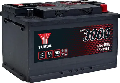 Produktbild von YUASA YBX3000 Starterbatterie 12V 85Ah 760A/EN L4 Batterie