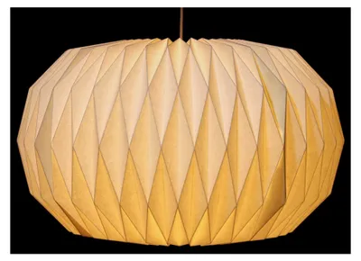 Produktbild von Origami Design Papier Lampenschirm - Venetia, 26x44x44 cm
