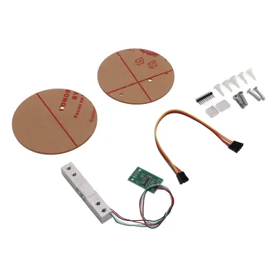 Imagen del producto de Sensor de peso con célula de carga digital, módulo AD HX711, módulo convertidor AD HX711, módulo AD para sensores de pesaje, módulo de presión para pesaje HX711, componentes para sensores de peso