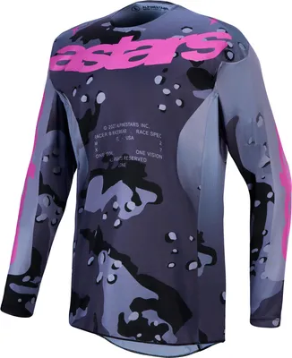 Obrázok produktu pre Motokrosový dres Alpinestars Racer Lone, sivý/fialový, veľkosť M