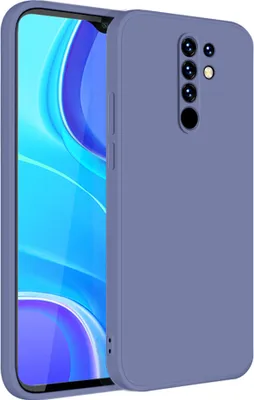 Produktbild von Redmi 9 Hülle, LaimTop Slim Liquid Silikon Gel Gummi Schutzhülle für Xiaomi Redmi 9 Grau