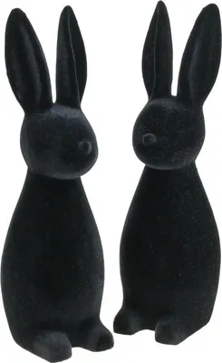 Produktbild von Dekofiguren Hasen für Frühling und Ostern, 2 Stück