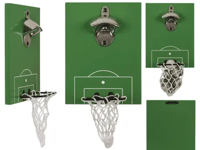 Produktbild von OOTB Metall-Flaschenöffner Fußballplatz mit Tor