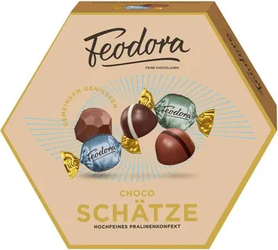 Produktbild von Feodora Auslese Pralinen Choco Schätze Pralinenmischung 15 Stück 170g
