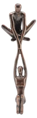Liebespaar-Skulptur, Mann hebt Frau, Tanzfigur, 19,3 cm, Harz