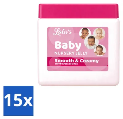 Imagen del producto de 15 unidades de Vaselina para bebés Lala, hidratante, 368g, pack económico