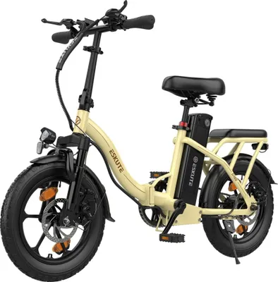 Productafbeelding van ESKUTE D100 Elektrische Fiets - 250W Motor 36V 13Ah Batterij 16 inch wielen Mechanische Schijfrem - Gebroken Wit