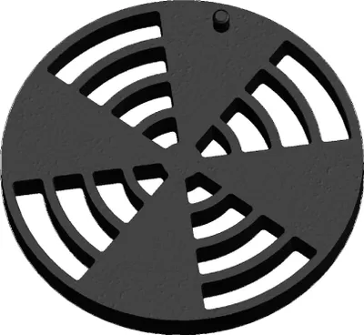 Produktbild von Kaminrost / Ascherost Ø 180x15mm passend für Nordpeis**