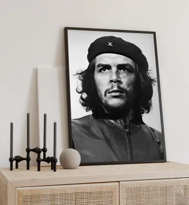Produktbild von Poster Che Guevara, groesse_poster:21x30 cm, groesse_rahmen:weiß 21x30 cm