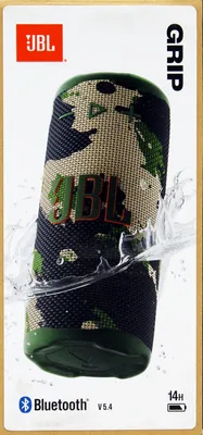 Produktbild von JBL Grip Bluetooth Lautsprecher, Pro Sound, AI Boost, IP68, Camouflage