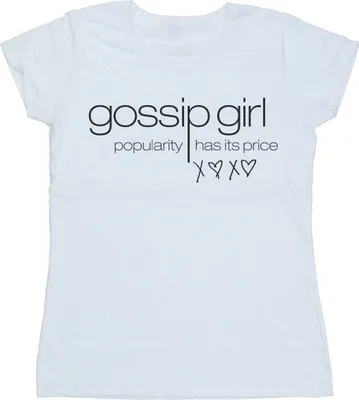 Produktbild von Gossip Girl - "Popularity Has It's Price" T-Shirt für Damen BI22906 (XL) (Weiß)