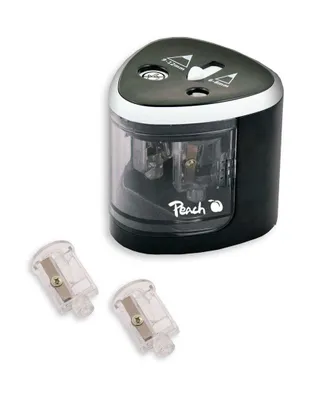 Produktbild von PEACH PO102 - elektrické ořezávátko na tužky, 4xAA, dětský zámek