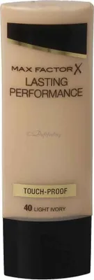 Produktbild von Max Factor Lasting Performance 40 Light Ivory, Tube, Flüssigkeit, Neutral, Beige, Light Ivory, Frauen