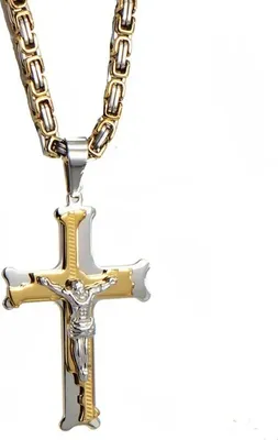Immagine prodotto di Collana da uomo BE-28451 - Design moderno e religioso KP28451