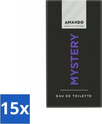 Imagen del producto de Amando Mystery Eau de Toilette, 50 ml - Paquete económico - 15 unidades