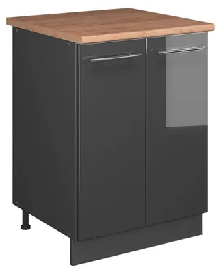 Obrázok produktu pre Spodná skrinka pod drez Vicco Fame-Line Antracit vysoký lesk/antracitová 60 cm, Model 65260
