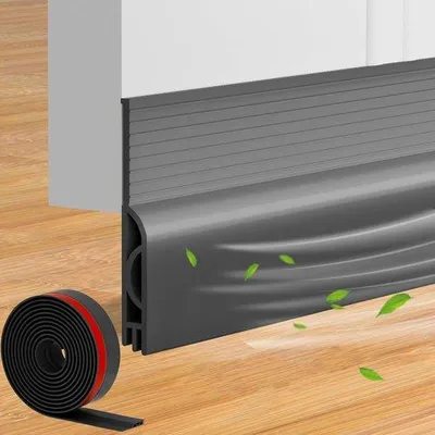 Produktbild von Famanu Türdichtung 300 x 5 cm - Selbstklebende schwarze Türdichtung für Wind- und Schallschutz