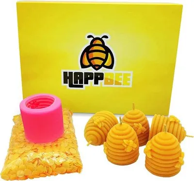 Produktbild von Famanu DIY Kerzen-Set - handgemachte Bienenwachskerzen