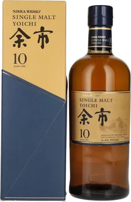Produktbild von Nikka 10 Years Old Yoichi Single Malt Whisky 45% Vol. 0,7l in Geschenkbox