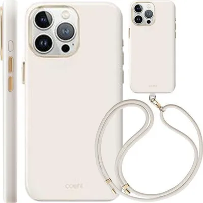 Produktbild von Uniq Etui Coehl Creme Iphone 15 Pro 6.1"" Magnetische Aufladung Elfenbein/Elfenbein