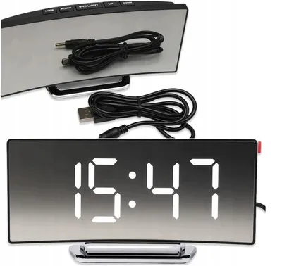Produktbild von Digitaler LED Wecker mit großem Display und Thermometer