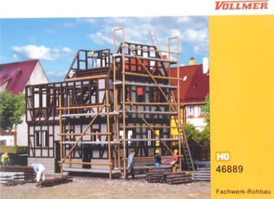 Image de Vollmer 46889 Construction brute à colombage, échelle H0, en