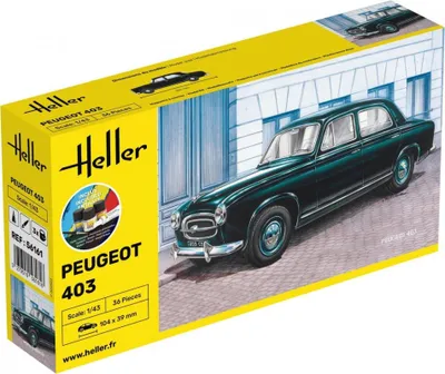 Image de Kit de démarrage Heller Peugeot 403 1:43