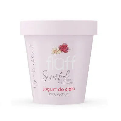 Produktbild von Fluff Körperjoghurt Himbeere und Mandeln, 180 ml