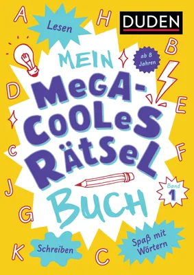 Produktbild von Mein megacooles Rätselbuch - Lesen | Schreiben | Spaß mit Wörtern - ab 8 Jahren - Band 1