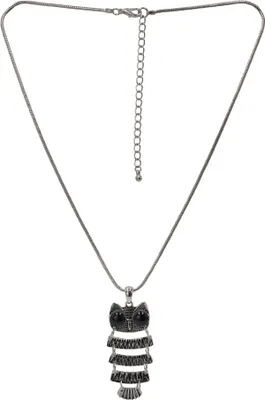 Produktbild von Steuer Modeschmuck Kette mit Anhänger Metall 56cm silber ohne 445050118