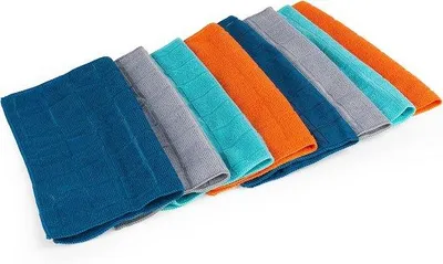 Produktbild von Famanu Mikrofasertücher Set von 8 - Waschbar und Wiederverwendbar - Ideal für Küche und Badezimmer