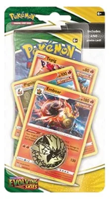 Zdjęcie produktu dla Pokemon Evolving Skies: Emboar Premium Checklane Blister