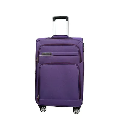 Produktbild von Reisekoffer Trolley Stoff Lila XL Leicht 3090 4-Rollen-System 3 Taschen bis zu 20% mehr Volumen ineinander stapelbar