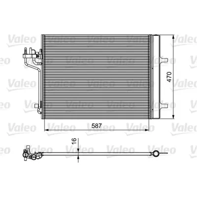 Produktbild von VALEO 814021 Kondensator Klimaanlage Klimakondensator für FORD FOCUS III Turnier +Trockner