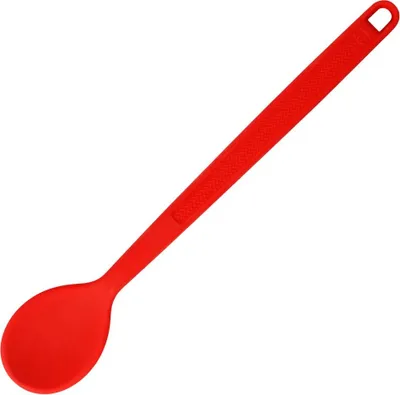 Produktbild von Dr. Oetker Silikon-Kochlöffel FLEXXIBEL LOVE, Rührlöffel aus hochwertigem Platinsilikon, spülmaschinengeeignet, Küchenlöffel für beschichtete Töpfe/Pfannen, hängbar (Farbe: Rot)