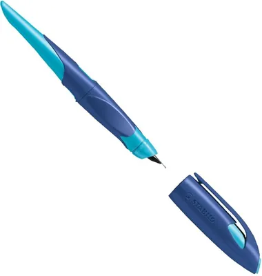 Produktbild von Schulfüller Easybirdy A Linkshänder mitternachtsblau/azur Packung mit 12 Stück