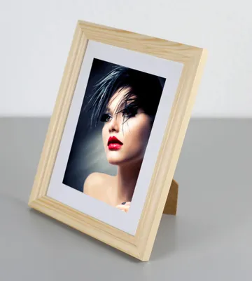 Produktbild von Artos Holz Bilderrahmen Acrylglas Plexi Lifestyle Foto Rahmen Collage Wanddeko Poster - Farbe: Natur | Format: 15x20