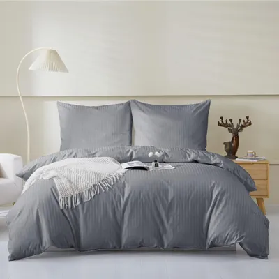 Produktbild von Hotelkissenbezug Graphit Dunkel Weich 50x60 Adamaszek 100 % Baumwolle