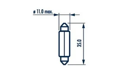 Produktbild von Narva 17125, 5 W, 12 V, C5W